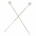 Alfinetes com cabeça de pérola Ø6mm 65mm Branco | Floristik24.pt