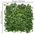 Tapete de hera artificial verde 60x60 cm para decoração de parede | Floristik24.pt