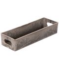Floristik24 Bandeja retangular compacta, versátil para decoração e plantio, 23 cm