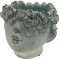 Floristik24 Cabeça de planta, busto decorativo, cabeça de flor, decoração de concreto, aparência antiga Alt.18cm