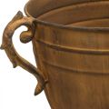 Vaso de planta com aparência de ferrugem vaso de metal Ø22,5cm Alt.32,5cm | Floristik24.pt
