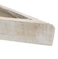 Floristik24 Vasilha feita de madeira branca 79 cm x 14 cm x 7,5 cm