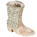Floristik24 Vaso de flores, bota de cowboy, planta, sapato, estampa floral vintage, 24 cm