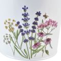 Floristik24 Vaso para plantas, vaso de flores em chapa de metal Ø15cm Alt.14cm