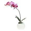 Floristik24 Orquídeas artificiais em vaso Phalaenopsis flores artificiais orquídeas rosa 34cm
