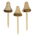 Floristik24 Cogumelos de madeira para furar 20cm 6pcs