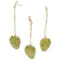 Floristik24 Pingentes de pinha para decoração de outono, 5 cm, 3 peças