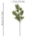 Ramo de pinheiro artificial decorativo, 55 cm, 3 peças | Floristik24.pt