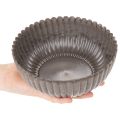 Tigela redonda com ranhuras, recipiente decorativo para arranjos florais, 20 cm, 2 peças | Floristik24.pt