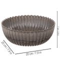 Tigela redonda com ranhuras, recipiente decorativo para arranjos florais, 20 cm, 2 peças | Floristik24.pt