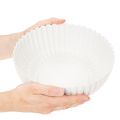 Tigela decorativa canelada, tamanho grande 25cm | Floristik24.pt