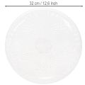Tigela decorativa redonda transparente com pé, 32 cm | Floristik24.pt