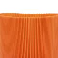 Floristik24 Punhos plissados para vasos de flores laranja 12,5 cm 100 unidades
