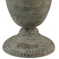 Floristik24 Vaso de metal cinza/marrom antigo Ø20,5cm Alt.25cm