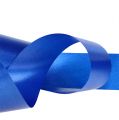 Floristik24 Fita de ondulação poli azul 40mm 100m