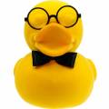 Floristik24 Figura decorativa pato com óculos amarelos, decoração engraçada de verão, pato decorativo reunido