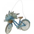 Floristik24 Sinal deco madeira bicicleta verão sinal deco para pendurar azul, branco 31 × 25cm