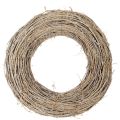 Floristik24 Guirlanda decorativa, ramos de rattan, acabamento branco lavado, para design criativo, 50cm