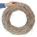 Guirlanda decorativa, ramos de rattan, acabamento branco lavado, para design criativo, 50cm | Floristik24.pt