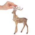 Estatueta decorativa de veado com chifres, para colocar em pé, decoração de Natal, 28 cm | Floristik24.pt