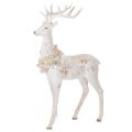 Floristik24 Estatueta decorativa de veado com decoração de pinha para decoração de inverno, 49 cm