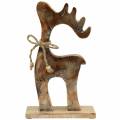 Floristik24 Figura decoração de Natal rena figura de madeira 25cm