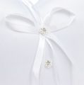 Floristik24 Almofada de anel em formato de coração de 18 cm branco