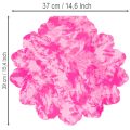 Punho de flores redondo tipo rondella de 38 cm rosa para buquês | Floristik24.pt