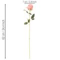 Arranjo de rosas artificiais, haste longa de 62 cm, 12 unidades. | Floristik24.pt