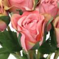 Floristik24 Rosa rosa velha 42cm 12p