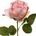 Floristik24 Rosa Deco, decoração de flores, rosa artificial L74cm Ø7cm