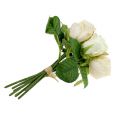 Floristik24 Rosa bouquet creme 26cm