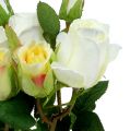 Floristik24 Rosa bouquet creme 40cm