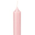 Velas rústicas cônicas, cor sólida rosa, 350/28 mm, pacote com 4 unidades. | Floristik24.pt