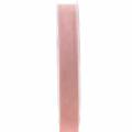 Floristik24 Fita de veludo rosa 15mm 7m