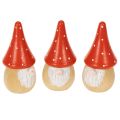 Floristik24 Miniaturas de Gnomo Decorativas com Amanita Muscaria para Mesa, 10cm, 6 peças