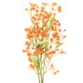Floristik24 Conjunto de 3 peças com galhos de orquídeas artificiais laranja em filigrana, 110 cm de diâmetro.