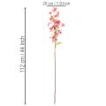 Ramo artificial florido de orquídea Oncidium, 112 cm, 3 peças | Floristik24.pt