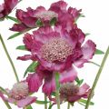 Floristik24 Escabiose flor artificial rosa flor de verão H64cm monte de 3 peças