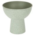 Floristik24 Vaso redondo moderno com base alta, 18 cm
