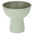 Floristik24 Vaso redondo moderno com base alta, 18 cm