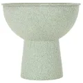 Vaso redondo moderno com base alta, 18 cm | Floristik24.pt