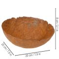 Tigela redonda de metal com superfície texturizada com efeito ferrugem, 20 cm | Floristik24.pt
