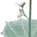 Floristik24 Guarda-chuva antigo para pendurar verde hortelã Alt.43cm Ø28cm