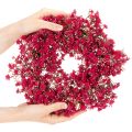 Guirlanda de flores artificiais, decoração com gipsofila, 30 cm | Floristik24.pt