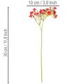 Buquê de flores artificiais de gypsophila vermelha, 30 cm, 10 peças, para decoração. | Floristik24.pt