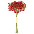 Buquê de flores artificiais de gypsophila vermelha, 30 cm, 10 peças, para decoração. | Floristik24.pt