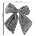 Laço decorativo para pendurar, laço de Natal, veludo canelado, 24 cm, 2 peças | Floristik24.pt