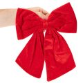 Laço decorativo vermelho para decoração de Natal, 28 cm, 3 peças | Floristik24.pt