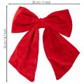 Laço decorativo vermelho para decoração de Natal, 28 cm, 3 peças | Floristik24.pt